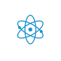 Icon Atom weiß